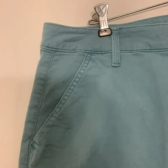 Mother The Catch All Prep Ankle Crop Womens 32 Nile Blue Pants Killing Time NWT